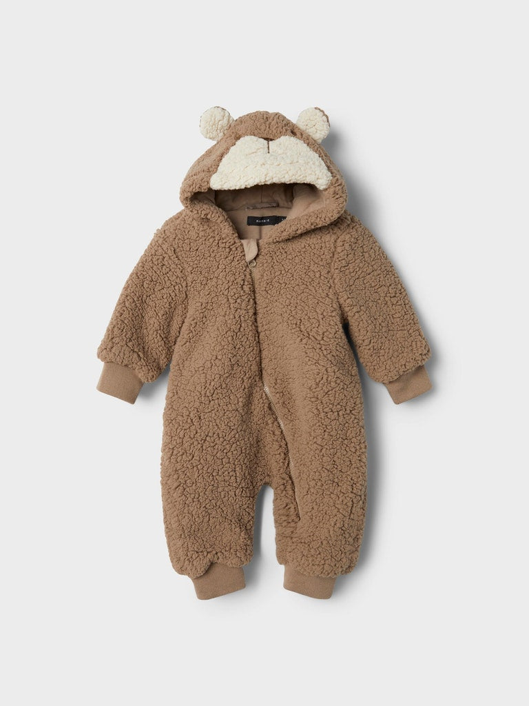 Name It Fleece Bear Onesie Outdoor Suit