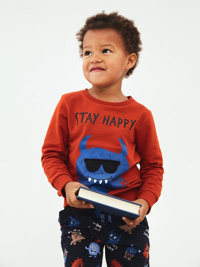 Name it Toddler Boy Monster Print Sweatshirt
