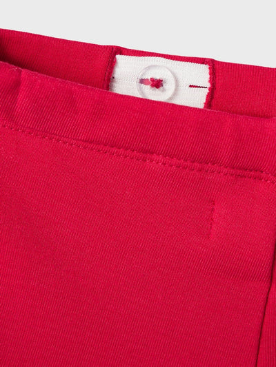 Name it Toddler Girl Red Monster Print Sweat Leggings