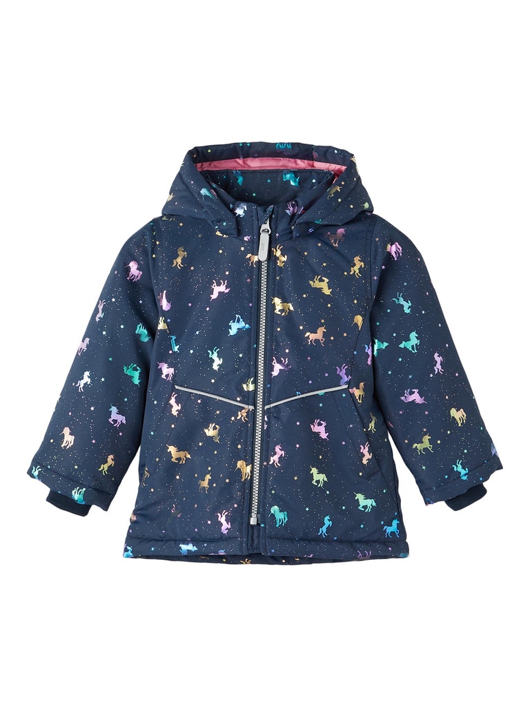 Name it Toddler Girls Showerproof Unicorn Winter Jacket