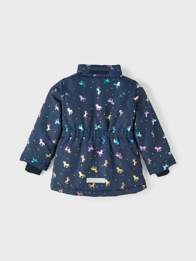 Name it Toddler Girls Showerproof Unicorn Winter Jacket