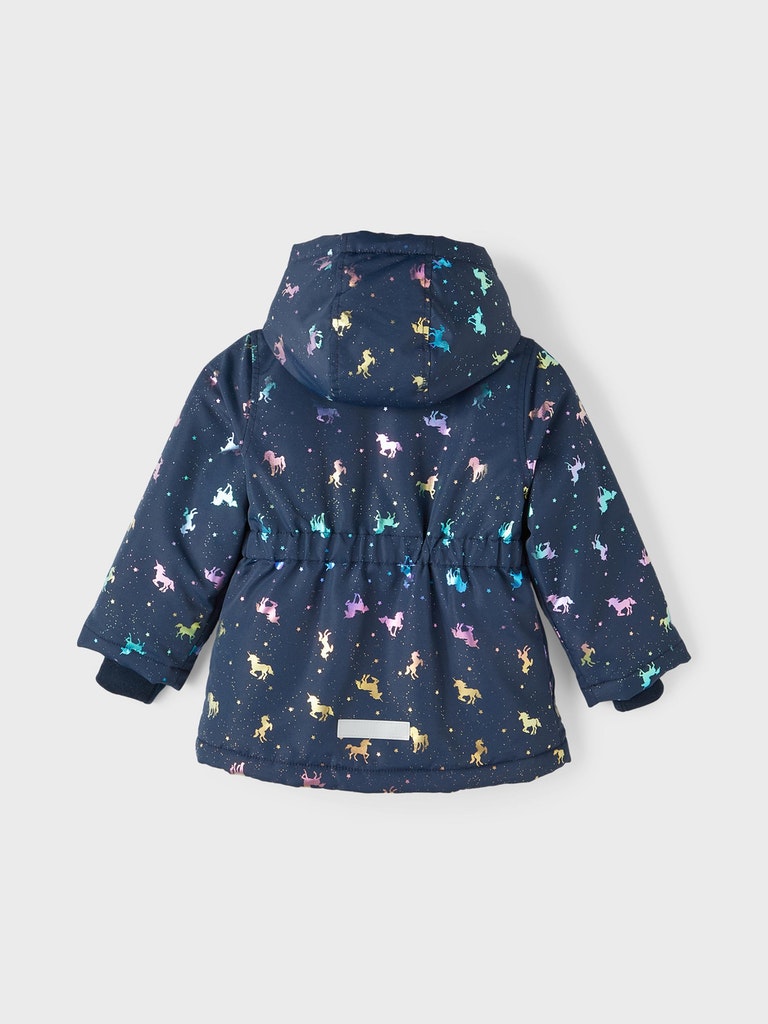 Name it Toddler Girls Showerproof Unicorn Winter Jacket