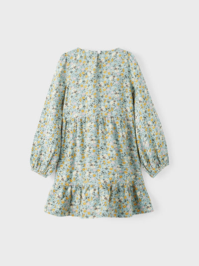 Name it Girls Long Sleeve Floral Midi Dress