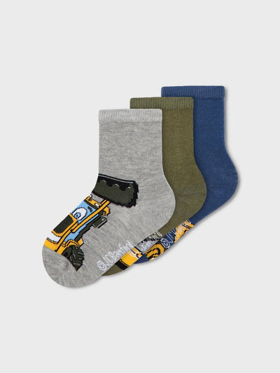 JCB Tractor 3-Pack Socks