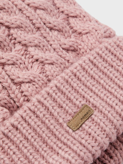 Name It Mini Girl Pink Knitted Hat