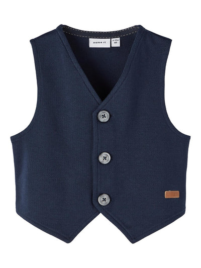 Name It Baby Boy Navy Waistcoat