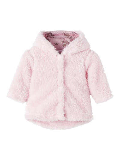 Name It Baby Girl Teddy Jacket - Pink