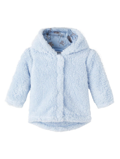 Baby blue teddy bear jacket top
