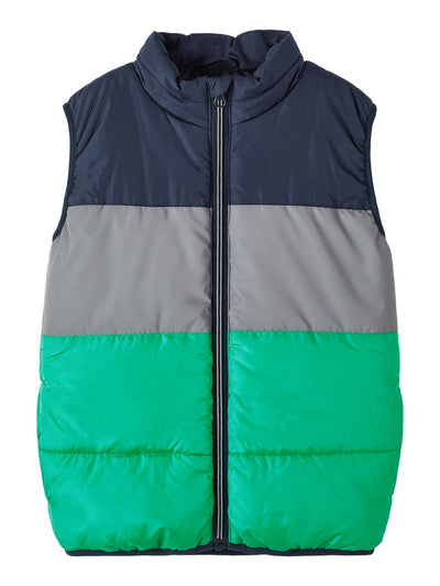 Name it Boys Colour Block Padded Gilet