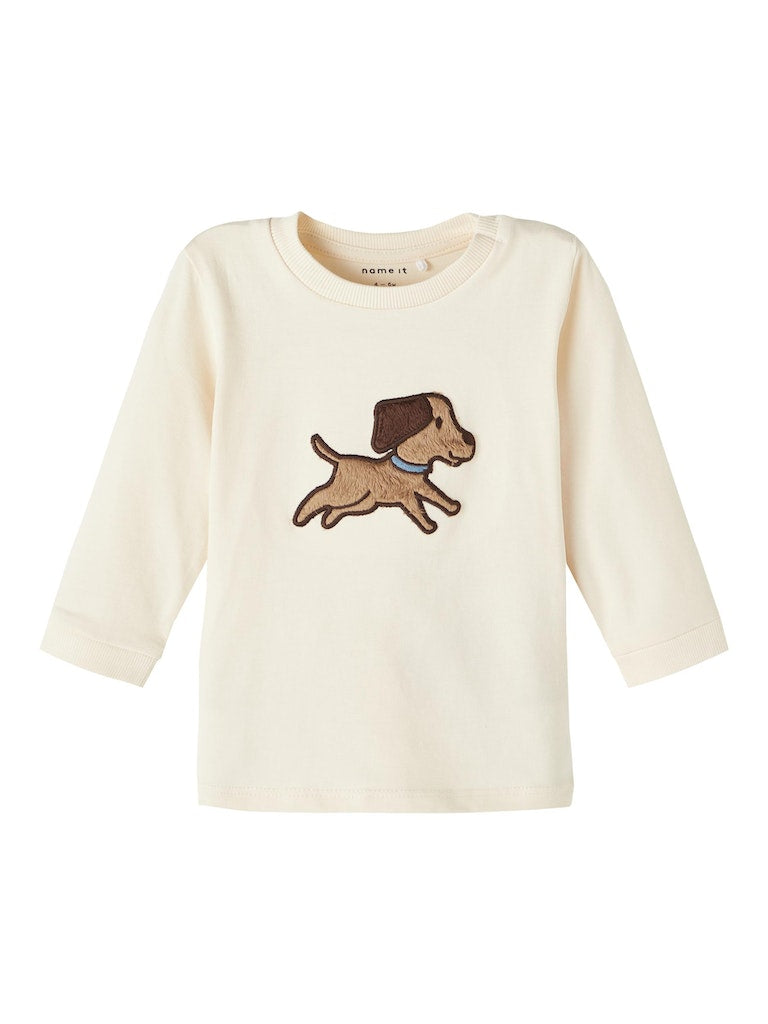 Name It Baby Boy Puppy Print Top