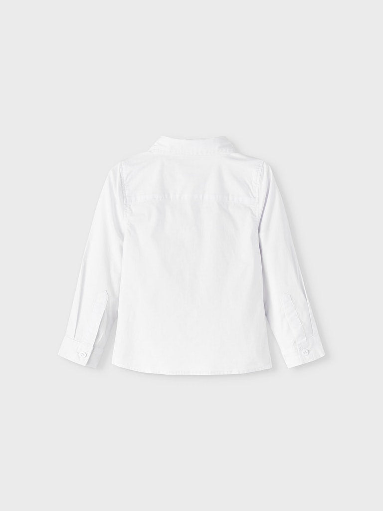 Name It Toddler Boy White Cotton Shirt
