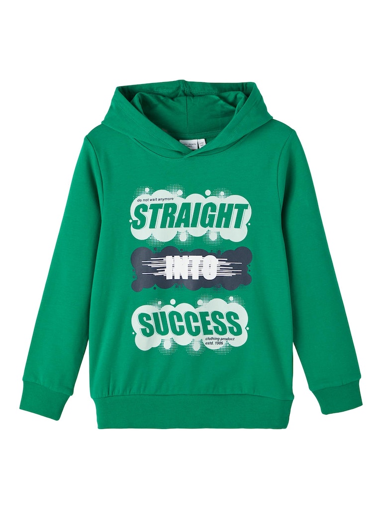 Name It Boys Graphic Print Hoodie - Green