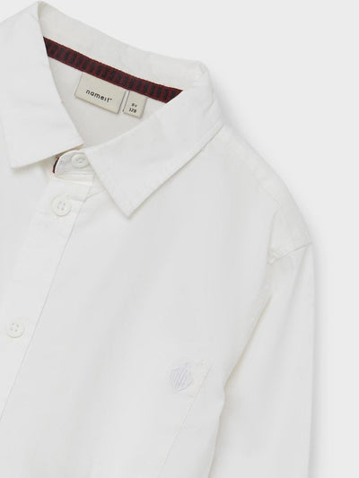 Name It Boys Long Sleeved White Shirt
