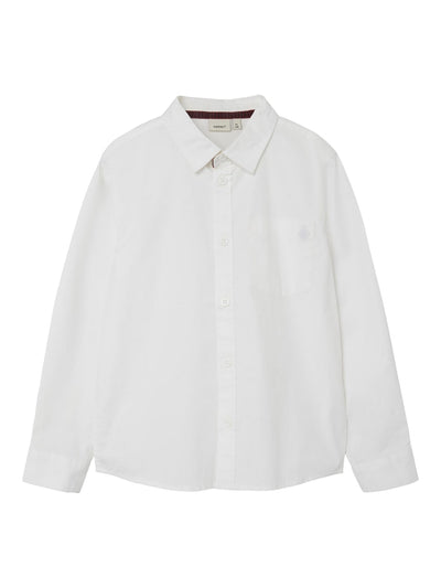 Name It Boys Long Sleeved White Shirt