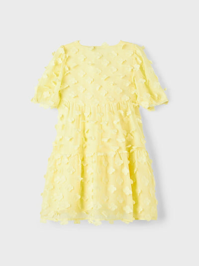 Name it Girls Short Sleeved Lemon Dress