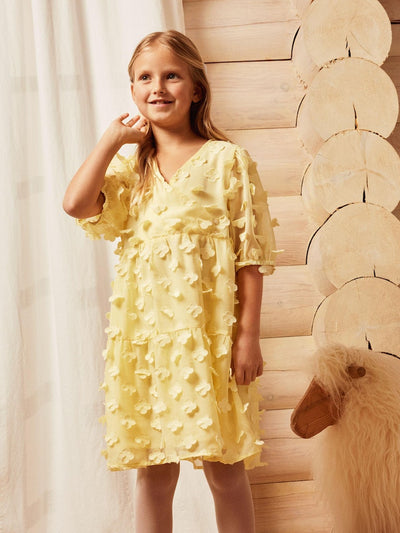 Name it Girls Short Sleeved Lemon Dress