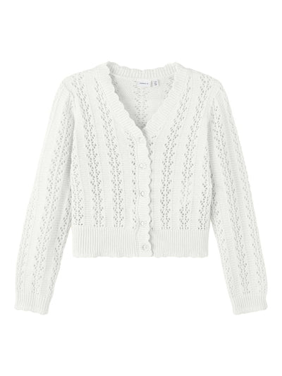 Name it Girls Knitted Cardigan - White