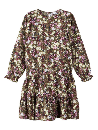 Name it Girls Pretty Long Sleeved Floral Dress