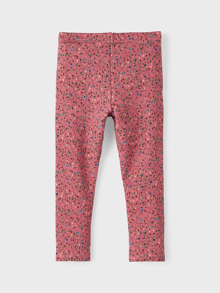 Name it Girl Floral Print Sweat Leggings - Pink