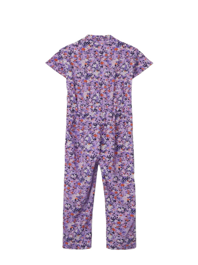 Name it Girls Floral Jumpsuit - Purple