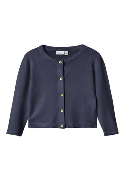 Name it Mini Girls Short Knit Cardigan - Navy Blue