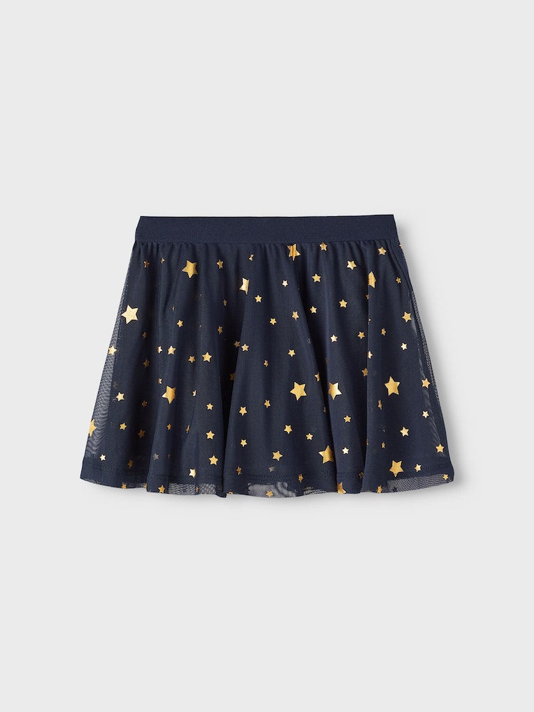 Name it Girls Navy Tulle Skirt with Gold Stars