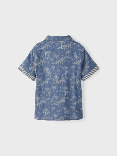 Name it Boys Short Sleeved Palm Trees Printed Shirt