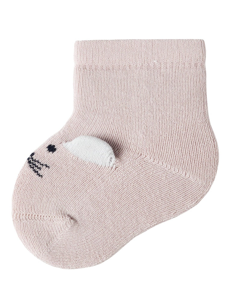 Name it Baby Girl Socks with Mouse Face