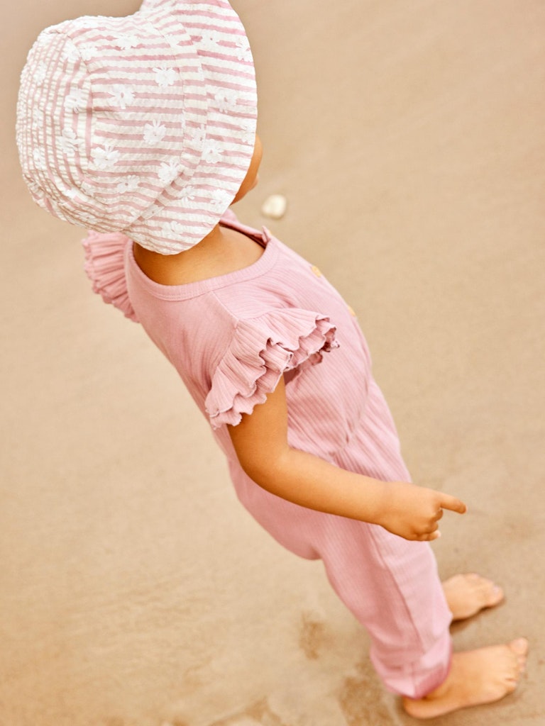 Name it Mini Girl Pink And White Floral Bucket Hat