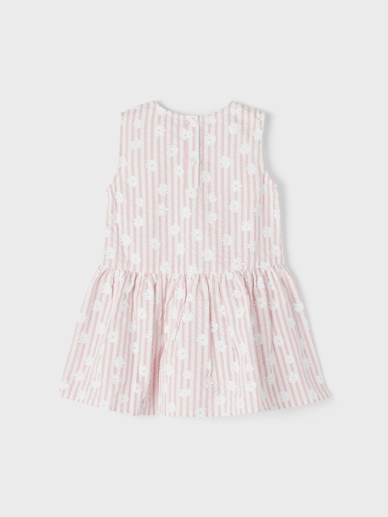 Name it Toddler Girl Pink And White Floral Cotton Dress