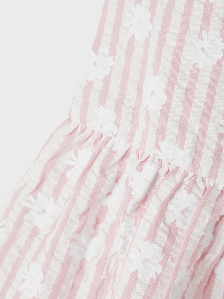 Name it Toddler Girl Pink And White Floral Cotton Dress