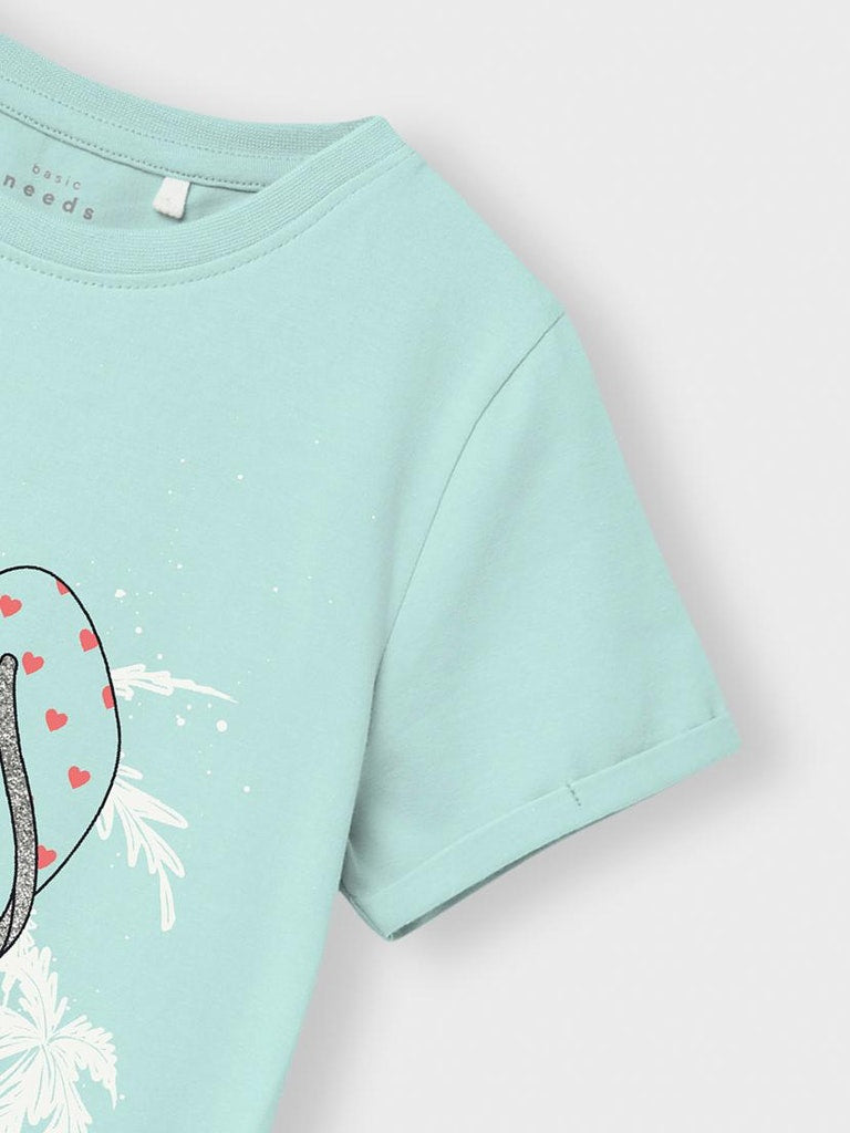 Name it Girls Short Sleeved Summer Themed print T-Shirt