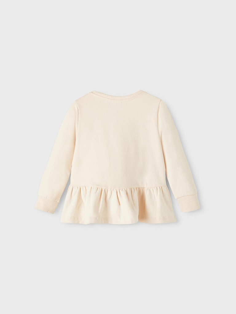 Name it Mini Girls Zip-Up Sweat Cardigan - Cream