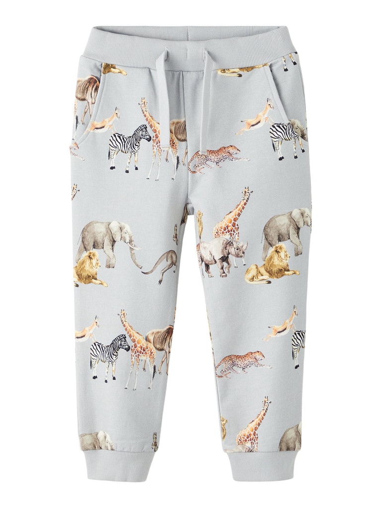 Toddler boy animal print sweatpants/Blue