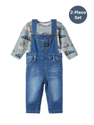 Name it Baby Boys 2-Piece Dungaree Set