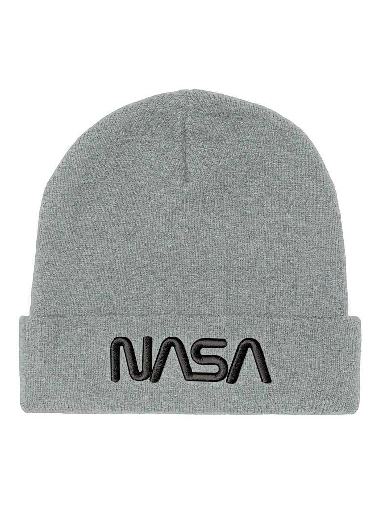 Boy beanie hate with embroidery details/grey