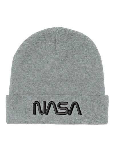 Boy beanie hate with embroidery details/grey