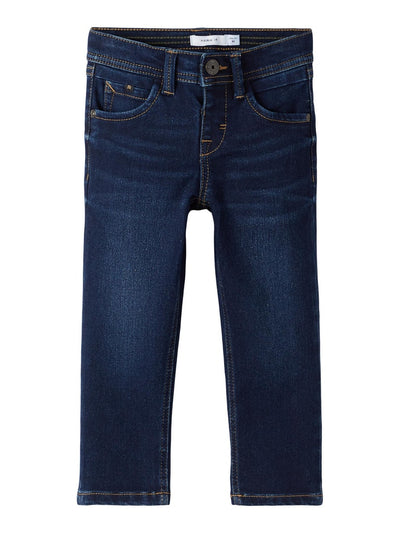 Mini boy regular fit jeans in dark blue deinm
