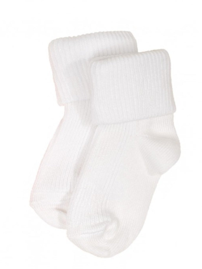 White Baby Socks 2-Pair Pack