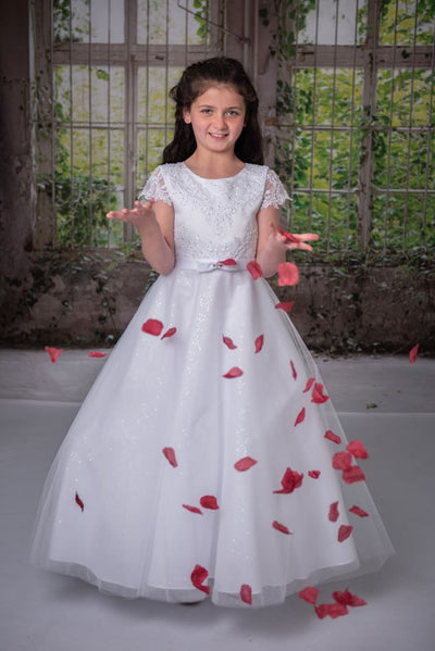 Sweetie Pie Communion Dress 4038 With Matching Veil