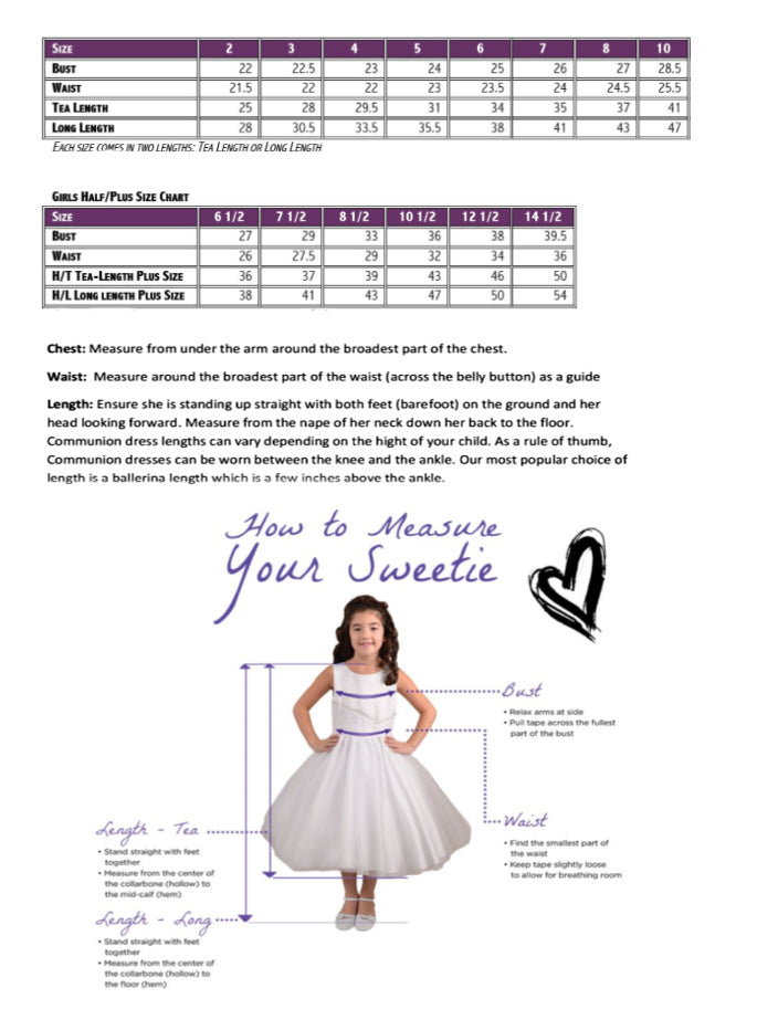 Sweetie Pie Communion Dress 4038 With Matching Veil