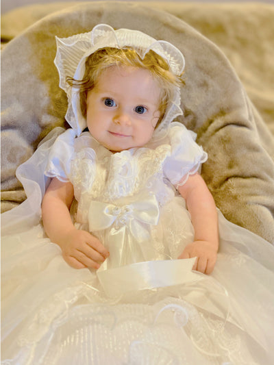 Long White Christening Gown