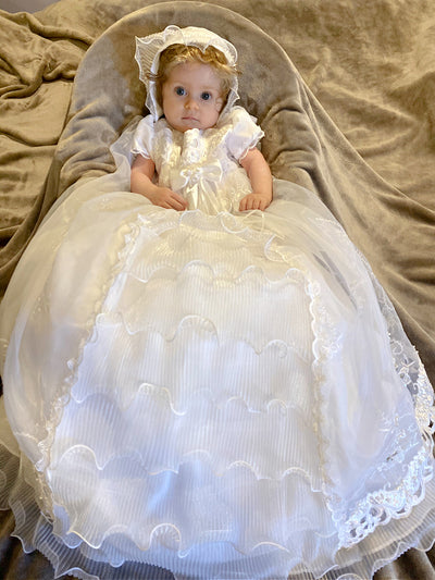 Long White Christening Gown