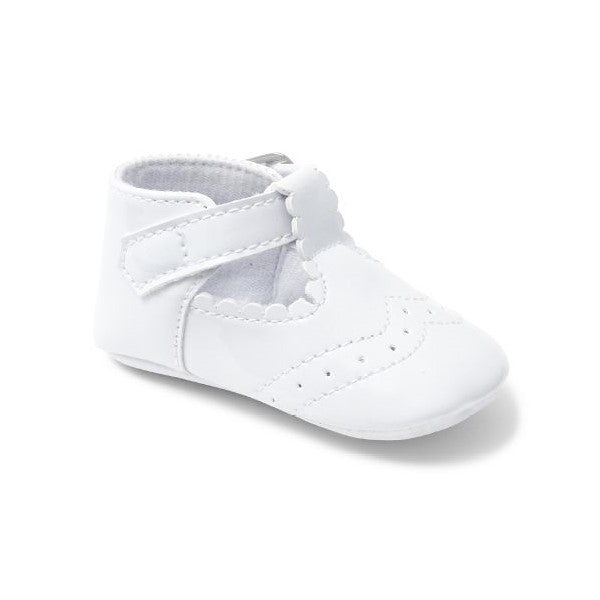 White Patent Soft Sole Baby Shoes