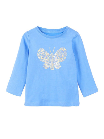 Name it Baby Girl Gold Butterfly Long Sleeved Top