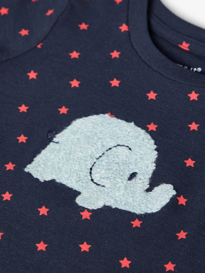 Name it Baby Boy Stars and Stripes Elephant Top