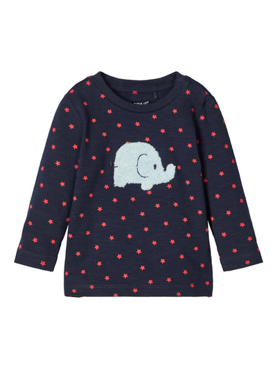 Name it Baby Boy Stars and Stripes Elephant Top