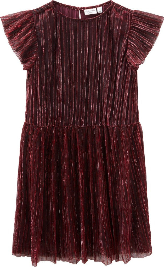 Name it Girls Wine Sparkle Dress