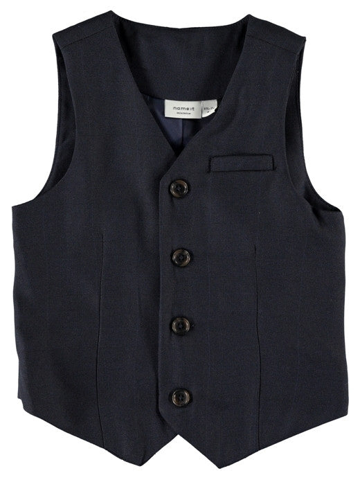 Name it Mini Boy Navy Waistcoat