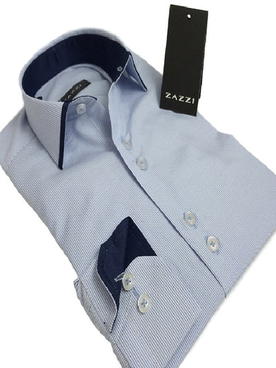 Boys Light Blue Pin Stripe Shirt